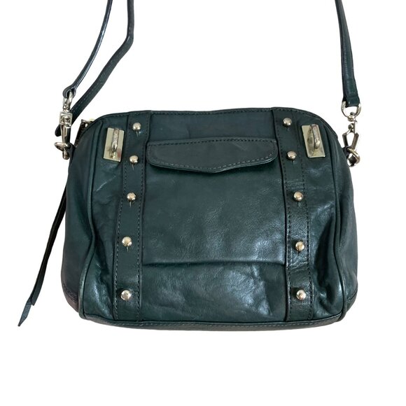 Rebecca Minkoff Green Leather Crossbody Bag With Gold Hardware - Picture 3 of 15